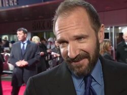 INTERVIEW - Ralph Fiennes on Charles Dickens, being a Director/Actor, working with Wes Anderson, waiting for the next James Bond script at 'The Invisible Woman' UK film premiere at ODEON Kensington on January 27, 2014 in London, England. Stock Footage