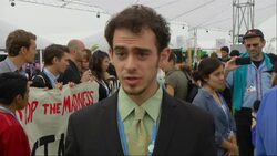 Indigenous Brazilians protest outside Climate meeting; UNGA President Kutesa briefing News Clip