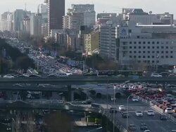 Guomao International Trade Center (CBD) in Beijing Stock Footage
