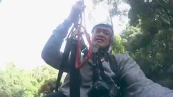 Zip line Adventure Stock Footage