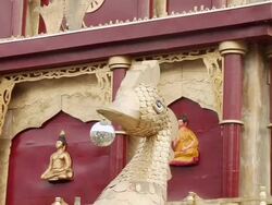 CU ZO Shot of Dakshineshwar temple / Kolkata, West Bengal, India Stock Footage