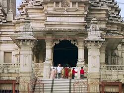MS Tourists at Birla Mandir / Kolkata, West Bengal, India Stock Footage