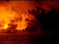 Ecuador officials say a volcano is erupting in the Galapagos Islands and could harm unique wildlife, although officials say it not a catastrophe. News Clip