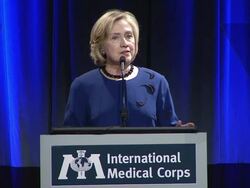 SPEECH - Hillary Rodham Clinton part 1 at International Media Corps' 2013 Annual Awards Celebration Stock Footage