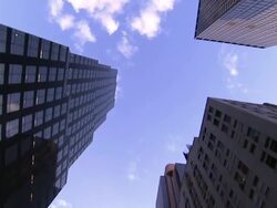 Skyscrapers tower in New York City. Stock Footage