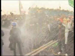 SKorean protesters clash with police Instructional Video