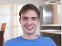 HD: Portrait Of A Happy Young Man Stock Footage