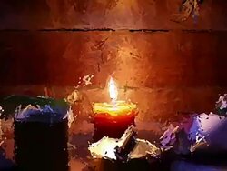Light candle Stock Footage