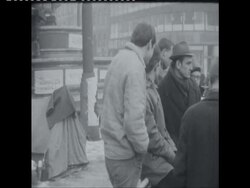 SYND 19-1-69 DEMONSTRATORS ON HUNGERSTRIKE IN WENCELAS SQUARE News Clip