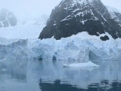 MS Glacier formation / Antarctica peninsular, Antarctica Stock Footage