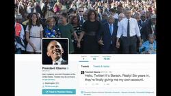 CLEAN : Tweeter in chief Obama gets own account News Clip