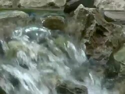 HD 1080i Rushing River over Stone Stock Footage