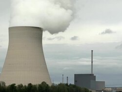 HD Nuclear Power Station Stock Footage