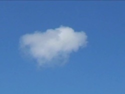 SINGLE CLOUD Stock Footage