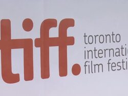ATMOSPHERE: Signage and venue - 'Maps To The Stars' Premiere - 2014 Toronto International Film Festival Stock Footage