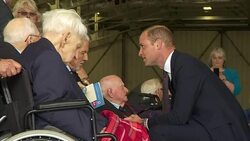 Prince William at Battle of Britain flypast News Clip