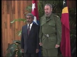 President of East Timor meets Castro News Clip