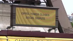 Disappointed tourists after Eiffel Tower workers decide to strike after talks fail News Clip
