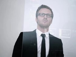 Future workstation (Shot on Red) Stock Footage