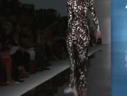 EVENT CAPSULE CLEAN: Reem Acra - Spring 2013 - Mercedes-Benz Fashion Week Stock Footage
