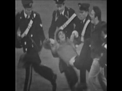 SYND 18-12-72 RIOT AT INTER ROME FOOTBALL MATCH Instructional Video