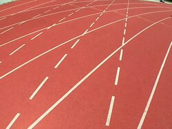 NTSC SLOW-MOTION: Female Relay Baton Stock Footage