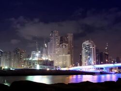 Dubai Marina Timelapse Stock Footage