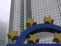 European Central Bank, Frankfurt (HD) Stock Footage