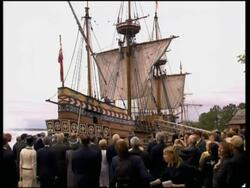 UPDATE Queen Elizabeth II visits site of first English colony, Cheney comment, lunch; News Clip