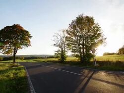 CRANE UP: Road Stock Footage