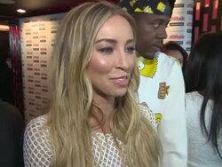 INTERVIEW - Lauren Pope on being in love and Frankie Essex at Attitude Magazine Summer Party Stock Footage