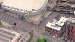 Aerial shots of Manchester Arena after attack News Clip