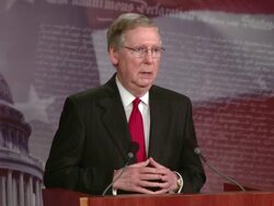Debt Ceiling Debate - Senator McConnell Stock Footage