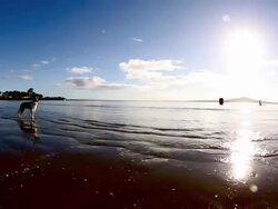 Contact Tri Series Triathlon - Takapuna Stock Footage