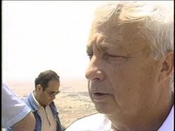 Israeli Min. of Trade &amp; Industry, Ariel Sharon, calls for annexation of West Bank News Clip