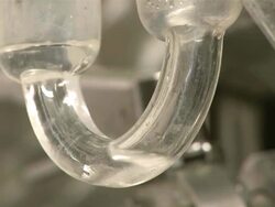 CU Process of fermentation at winecellar / Ehn, Moselle, Luxembourg Stock Footage