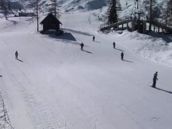 HD: View From The Ski Lift Stock Footage