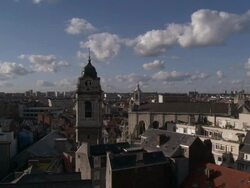WS View of City / Brussels, Belgium Stock Footage