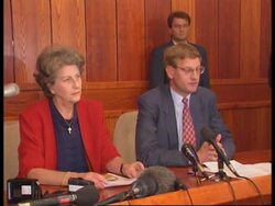 Bosnia - Bildt And Plavsic Presser News Clip