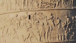 Trajan Column in Roman Forum Stock Footage