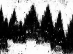 TREES : spacey background, high shot, fully  loopable ANIMATION Stock Footage