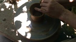 pottery work Stock Footage