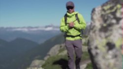 Mont Blanc and climbers trekking past News Clip