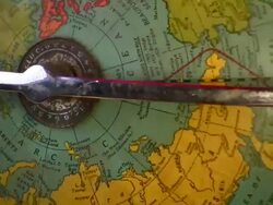 HD 1080i Antique Spinning Globe 5 Stock Footage