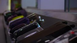 Baggage Claim Close-up Stock Footage