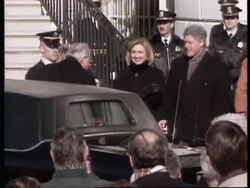 USA: WASHINGTON: GERMAN CHANCELLOR HELMUT KOHL ARRIVES News Clip