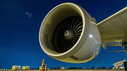 Time-lapse : Engine aircraft Stock Footage