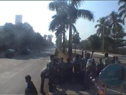 Heavy police presence at demo during strike for electoral reforms News Clip