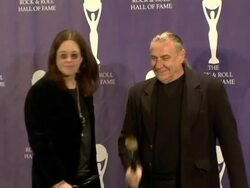 21st Annual Rock and Roll Hall of Fame Induction Ceremony press room Stock Footage