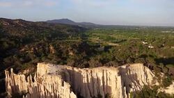 Les Orgues d'Ille sur Tet, Languedoc-Roussillon Stock Footage